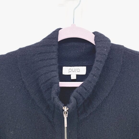 Pura Cashmere Zip Up Cardigan - Picture 3 of 11